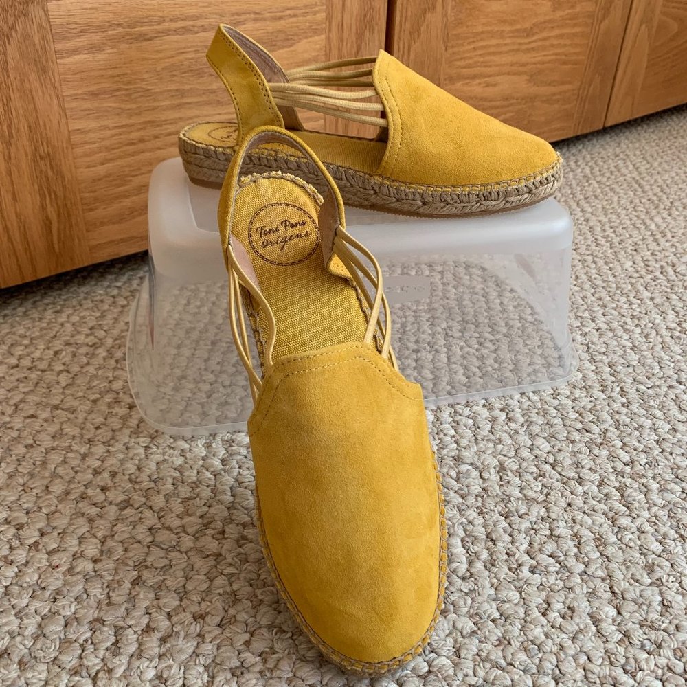 TONI PONS - Nuria Suede Espadrille -Excellent Cond